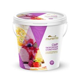 Сыр творожный сливочный Милетто 62%, ведро 3,3 кг